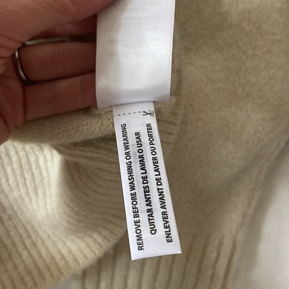 Madewell Dillon Mock neck Pullover sweater cream XS - Picture 9 of 9